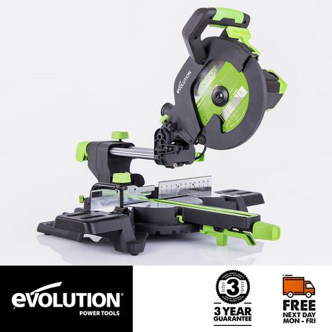 Evolution F255SMS TCT Multi-Material Sliding Mitre Saw 255mm 1600W 240V (1/5)