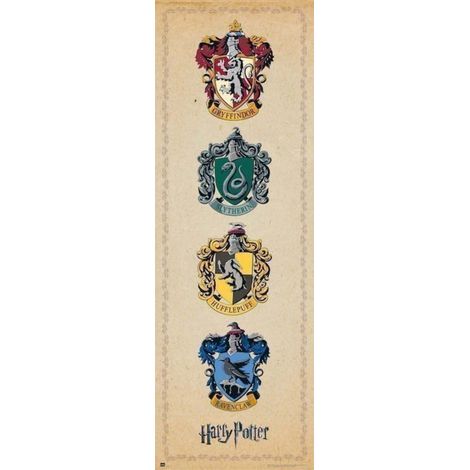 Poster Harry Potter House Crests 53x158cm.