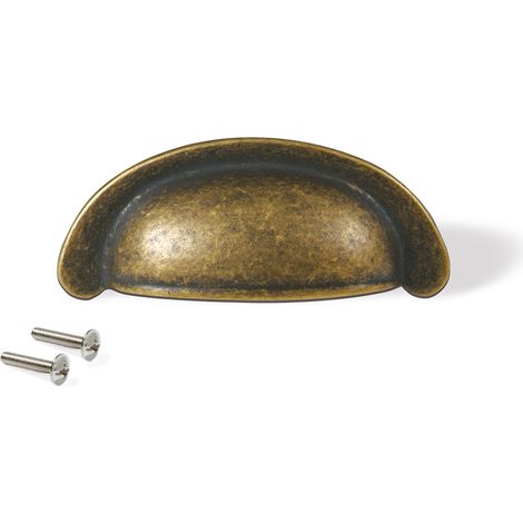 Maniglia per mobile Alberic, interasse 64 mm, Zama, Bronzo 9348908 EMUCA (1/3)