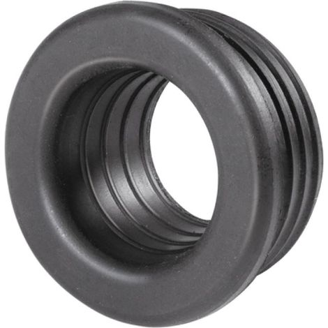 MORSETTO IN GOMMA NERA PER CURVE TECNICHE D. 46 Diam. Int. 30/35 mm