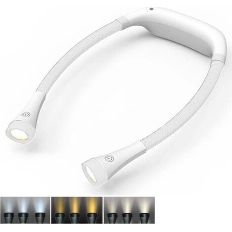 Der Augenschutz für weiße Schüler führte dazu, dass sie zum Lesen eine USB-betriebene Nackenlampe benutzten, die die Buchlampe auflud und zum Lesen und Beleuchten diente. (1/5)