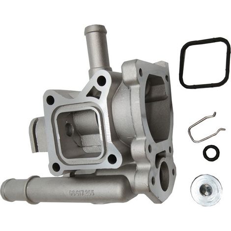 Thermostatgehäuse aus Aluminium, Thermostatabdeckung. Kompatibel mit Chevrolet Cruze, Orlando, Cruze Schrägheck, Trax 1.8, Orlando und Opel Insignia.