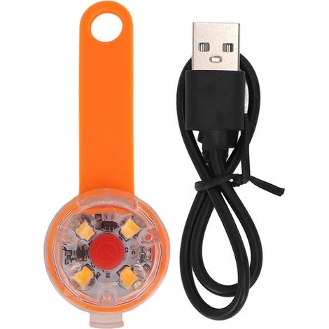 Lampe LED pour chien, pendentif rechargeable USB, étanche IPX7, 3 modes d'éclairage, collier lumineux pour animaux, sac à dos ou vélo (1/5)
