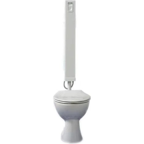 Réservoir de chasse d'eau 6L – Alimentation par le bas – Déclenchement par touche centrale – Robinet flotteur silencieux – PVC blanc – Clara (1/4)