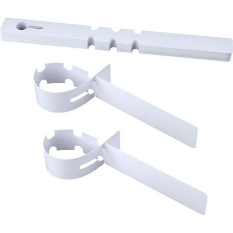 200pièces 21X2CM étiquette de jardinage étiquette en plastique étiquette suspendue etiquette potager, blanc (1/5)