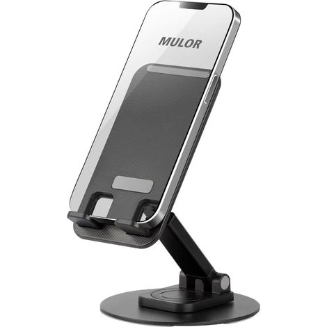 Desktop Phone Holder, Adjustable Foldable Aluminum Phone Dock Holder (1/5)