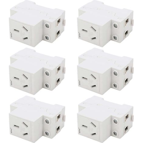 Stück modulare Steckdosen-Führungsschienen, 3-Loch, 250 V, Industriesteckdose für Elektrogeräte
