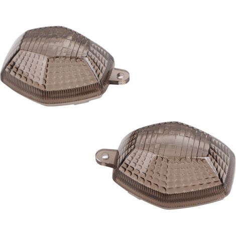 Lentille de Lentille de Clignotant de Moto, Lentille de Clignotant de Moto, Bonne Couverture d'objectif de Clignotants ABS étanche pour 650F 2008-2011 (BROWN). (1/5)