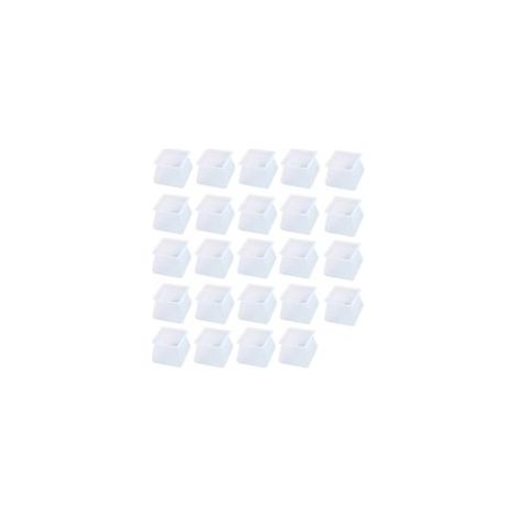 Lot de 24 embouts en silicone pour pieds de chaises - Protection de sol pour meubles, prévient les rayures et les bruits pour les pieds de tables et de tabourets mobiles (1/5)