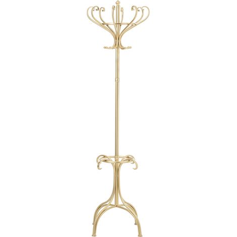 Porte manteau doré en métal style charme - doré (1/4)