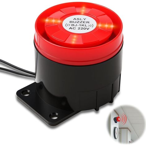 220V 120DB Außensirene, laute Alarmanlage für Ihr Zuhause, rot blinkender Hausalarm für KI-gestützte Haussicherheit (1/5)