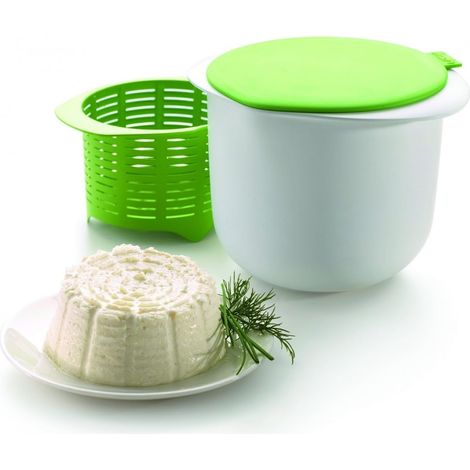 Kit Fabrication Fromage - 1 Ensemble - Plastique Résistant - Cuisson Micro-ondes Rapide - Pour Cuisine Domestique - Blanc (1/4)