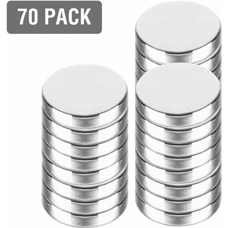 70x Neodym Magnete für Magnettafel N48 Scheiben Ø10x2mm