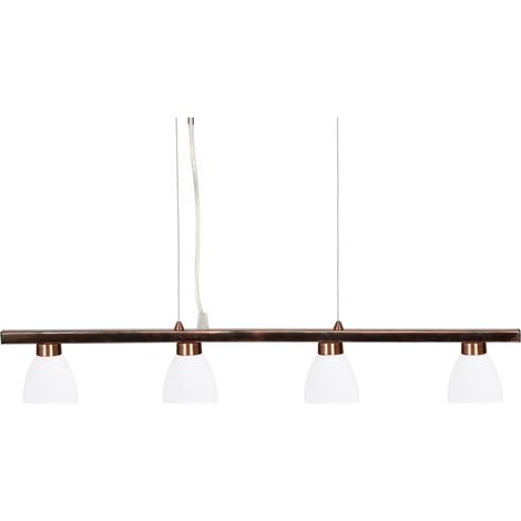 Suspension Candellux Dakota cuivre métal/verre 4xG9 (1/2)