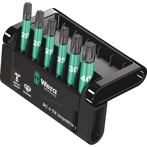 Wera Mini-Check Impaktor 2 05057693001 Kit inserti 6 parti TORX interno Tecnologia Impaktor (1/5)