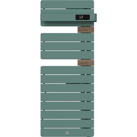 THERMOR - Sèche-serviettes connecté Allure 4 étroit 500W Eucalyptus/Chêne Mat à droite - 483365 (1/2)