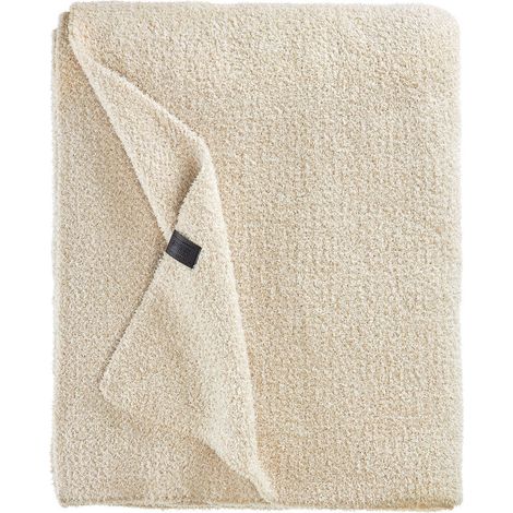 [GEBRAUCHT] B-Ware Schöner Wohnen Vivid Plaid Decke 130x170cm beige Uni Polyester (1/2)