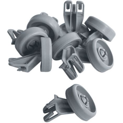 Roulettes panier inférieur D36 M/M x 8 pour lave-vaisselle – Compatible , Bauknecht, Laden – 481252888112 (1/5)