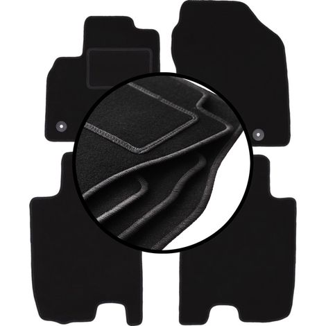 Komplettset Veloursmatten für: Honda Jazz III Fließheck (2008-2011) (1/5)