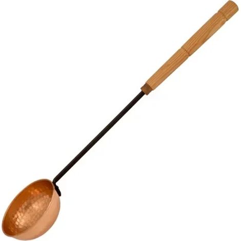 Cucharón - cobre, con superficie martillada