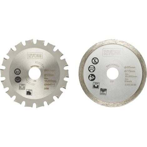 183934 Juego de hojas de sierra universales Ryobi (2 piezas)