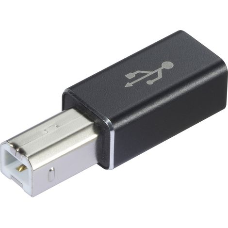 Renkforce USB 2.0 Steckverbinder [1x USB 2.0 Buchse C - 1x USB 2.0 Stecker B] USB-C® Female to USB B (1/5)