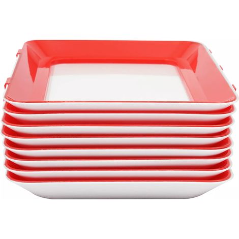 Plateau de Conservation des Aliments Pliable, 8 pcs Tray Lot de 2 systèmes de Conservation Multiple créatif des Aliments sains (1/5)