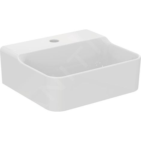 Ideal Standard Conca Ceram - Lave-main à poser 400x350 mm, sans trop-plein, trou pour robinet, blanc T387801 (1/5)