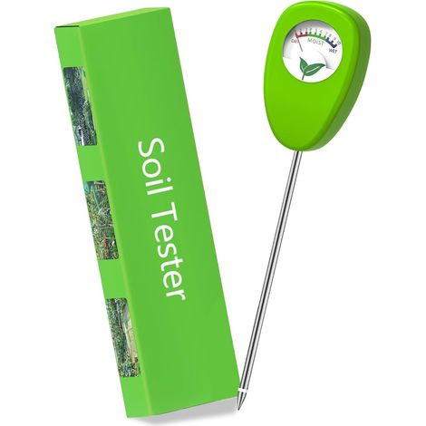 Testeur Humidité Plantes, Sol Hygrometre Plante, Humidimètre de Sol à Longue Sonde, Jardinage Sol Mesureur d'eau, pour Jardin, Ferme, Plantes en Pot, Intérieur (Pas Besoin de Batterie) (1/5)