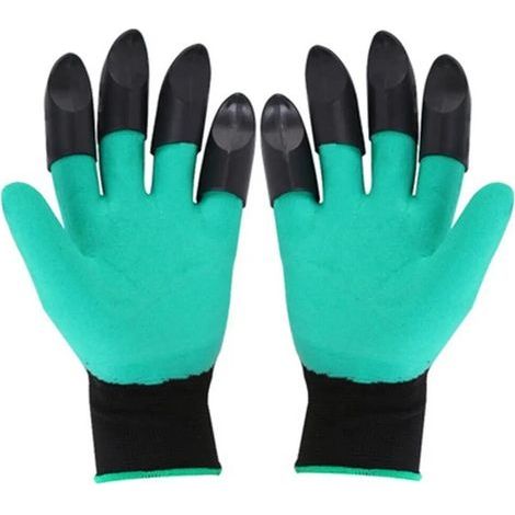 Gants pour creuser, jardiner, tremper, travailler, griffer, planter des fleurs de légumes et tirer de l'herbe (1/5)
