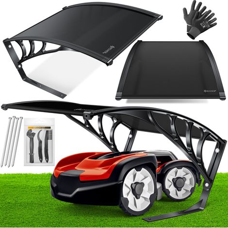 KESSER® robot cortacésped garaje techo marquesina para robot cortacésped Automower jardín resistente a la intemperie robot cortacésped garaje negro (1/5)
