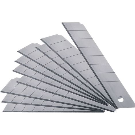 Lames X10 de 18 mm pour cutter vendu en étui (1/2)