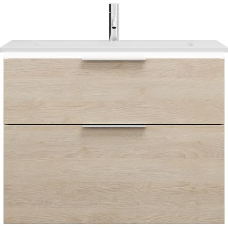 burgbad Eqio lavabo en fonte minérale avec meuble sous-lavabo et (1/2)