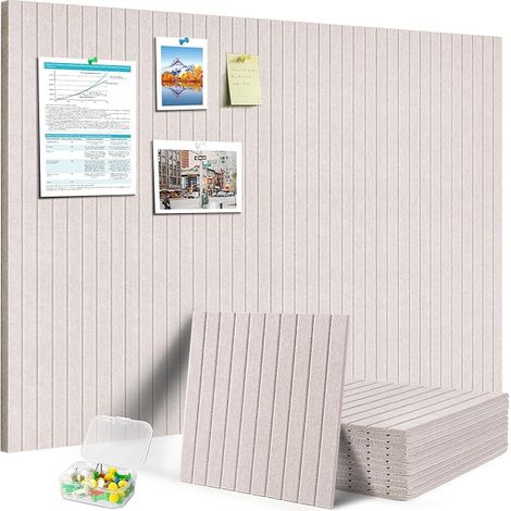 Tableaux d'affichage autocollants feutre 90x60cm panneau mural decoratif (1/5)