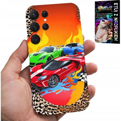 Hülle für Samsung Galaxy S23 Ultra – Für Kinder, Rennwagen + Folie (1/5)