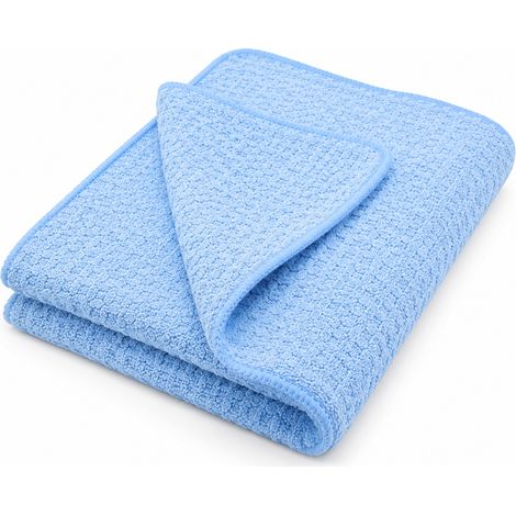 BADfabrik24 Mikrofaser Waffeltuch blau (1/5)