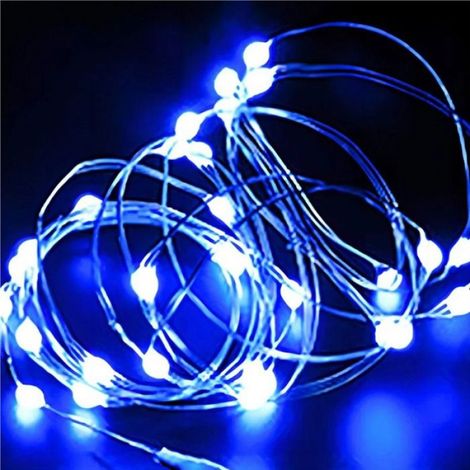 Guirlande LED - USB Alimentée - Fil de Cuivre Flexible - Étanche - Blanc Chaude Multicolore - 10 à 200 LED - Pour Intérieur Extérieur Décoration (1/4)