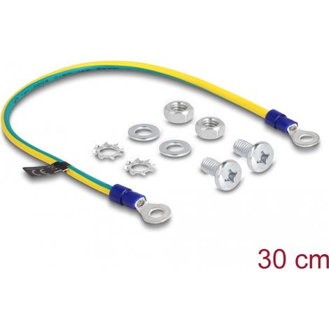 Delock Kit de toma de tierra para armario de red de 30 cm