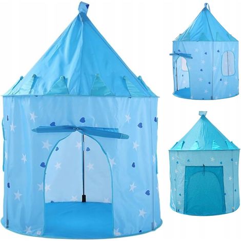 Tenda castello palazzo stelle cuori rotondo con pavimento per bambini 600-31