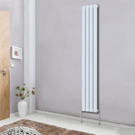NRG Designer Radiator Flat Panel White Central Heating Rads Vertical 1800x272mm Single