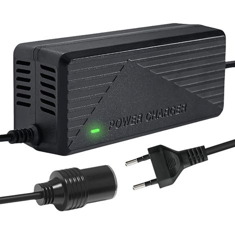 Convertisseur de Tension 220V à 12V, 180W 15A AC à DC Adaptateur Converter, Adaptateur Secteur AC vers DC, Adaptateur Allume Cigare Secteur, pour Glacière, Aspirateur Voiture, Réfrigérateur (1/5)