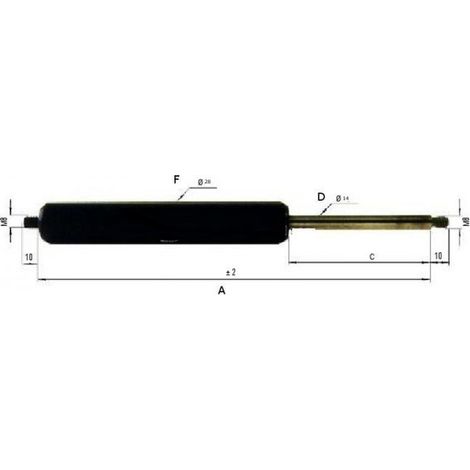 Molla a gas per portellone GF14-212150-2000