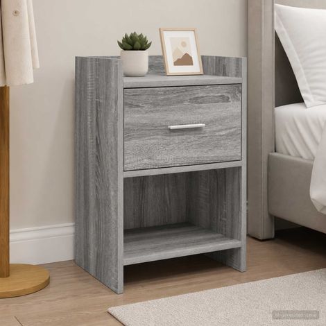 vidaXL Bedside Tables Grey Sonoma 40 x 30 x 60 cm Engineered Wood (1/5)