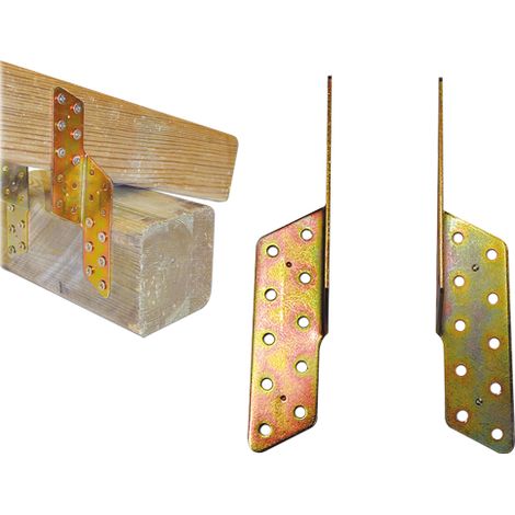 Piastre angolari sfalsate Art. 853 - Sinistra mm. 30x250 Conf. 12 Pz