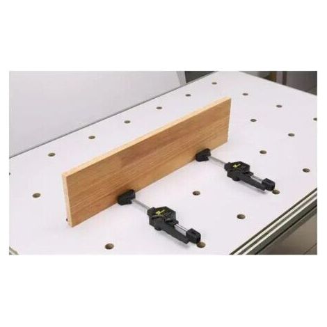 NALOOKAMIC 2pcs MFT Table Clamp Quick Ratchet Release Speed Squeeze Woodworking Clamp Clip Kit