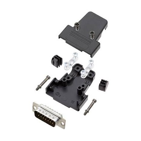 TRU COMPONENTS TCTRIP15DBPK 7708724 Kit embase SUB-D mâle 180 ° Nombre de pôles: 15 fût à souder 1 pc(s) R549691 (1/2)