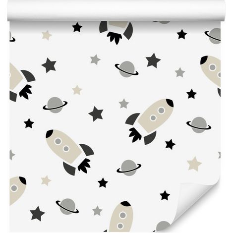 Papier peint étoiles, planètes et espace pour salon et chambre 50x1000 cm (1/5)