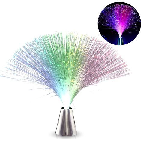Lampe de Fontaine à Fibres Optiques LED Changeant de Couleur, Décoration Lumineuse pour Maison (1/5)