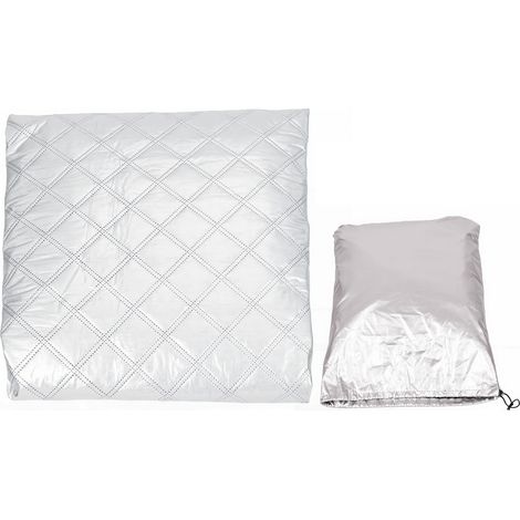 Pare-soleil pare-brise pour Ford Transit Custom V362 (2012-2025), en 210D Oxford composite aluminium, protection anti-UV, anti-givre et anti-grêle, avec sac de rangement (1/5)