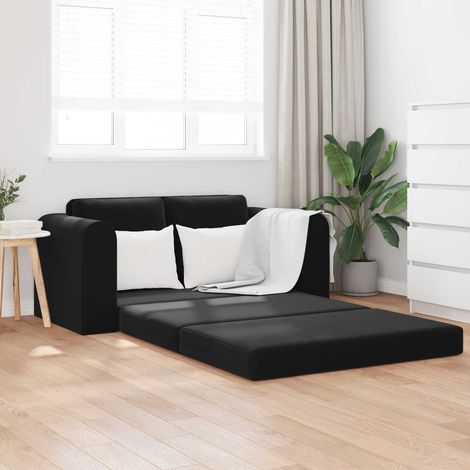 Schlafsofa Schwarz 148 x 71 x 83 cm Samt